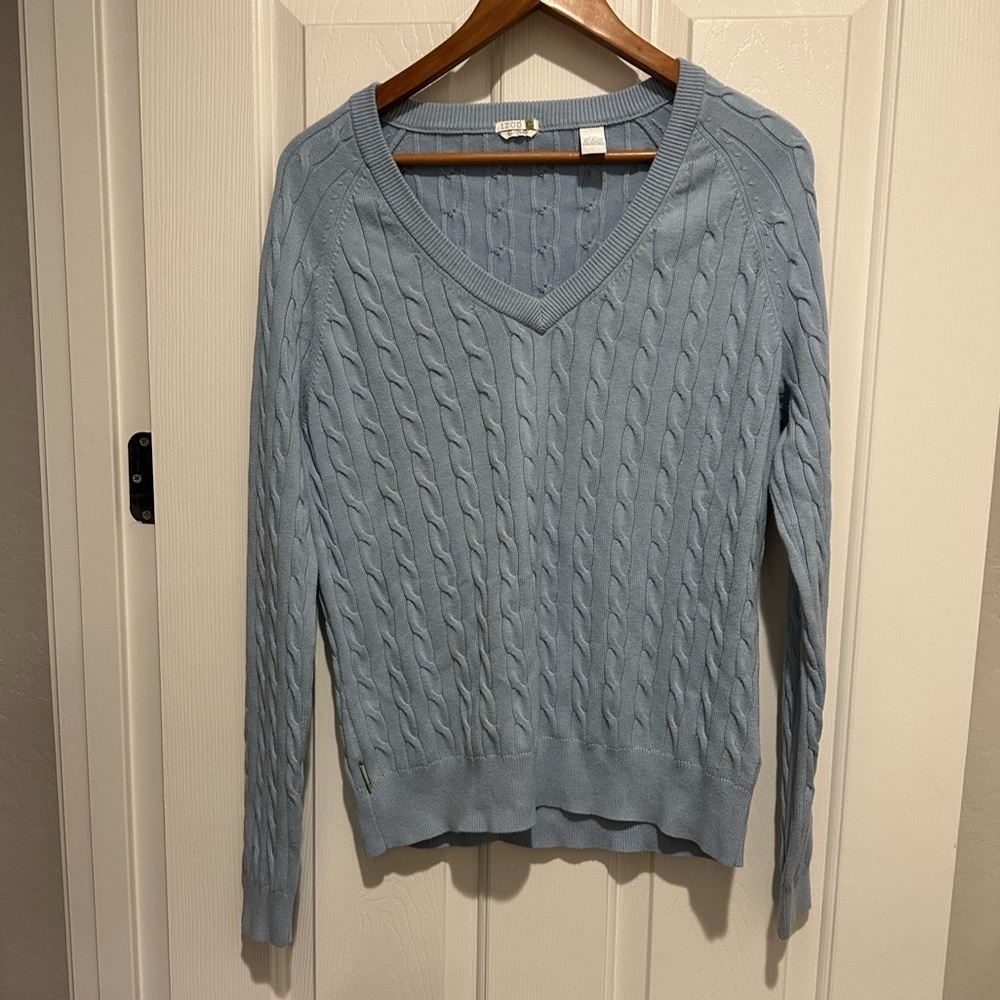Izod C Flex Classic Cableknit Sweater Size Large